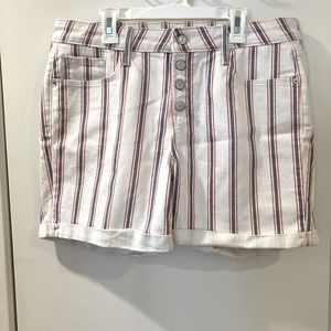 Denim shorts- button front